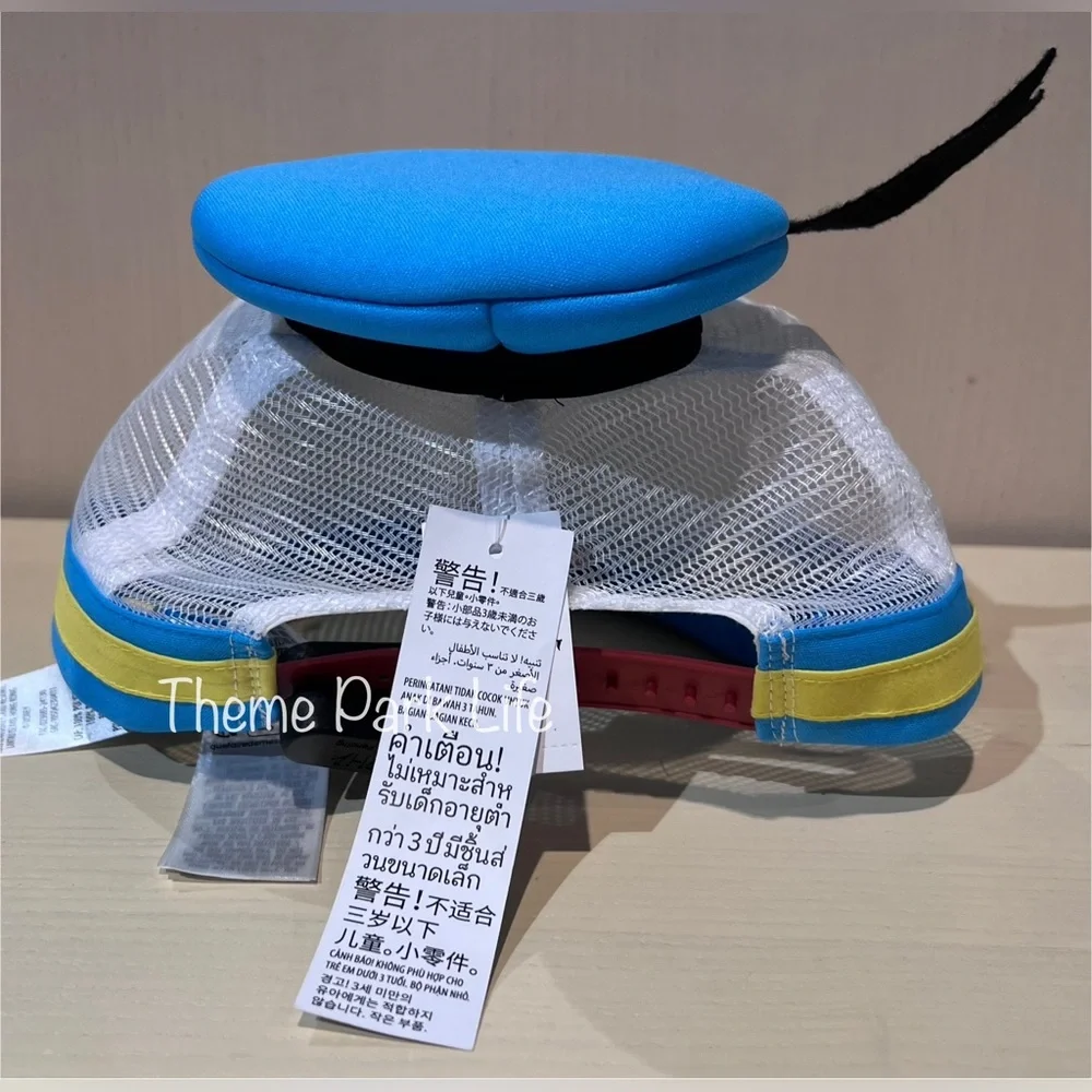 Disney Parks Donald Duck Face Mesh Foam Adult Baseball Cap Hat NEW